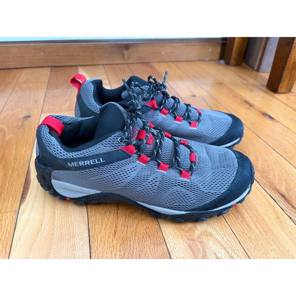 MERRELL Men's Yokota 2 E-Mesh Shoes Hiking Trail Gray Size 9